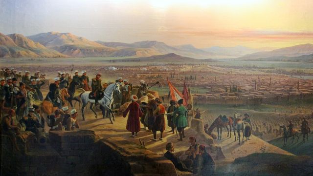 Януарий Суходольский. Капитуляция турецких войск в Эрзуруме, 1829