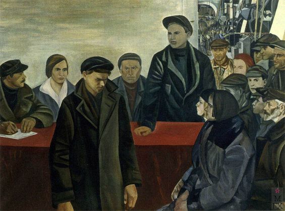Николай Шнейдер. Суд над прогульщиком (Товарищеский суд). 1930-е