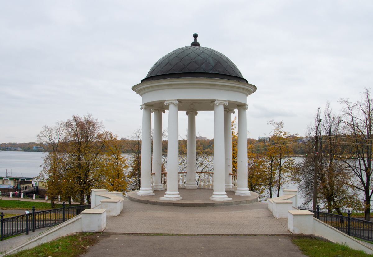 Беседка островского в костроме рисунок карандашом