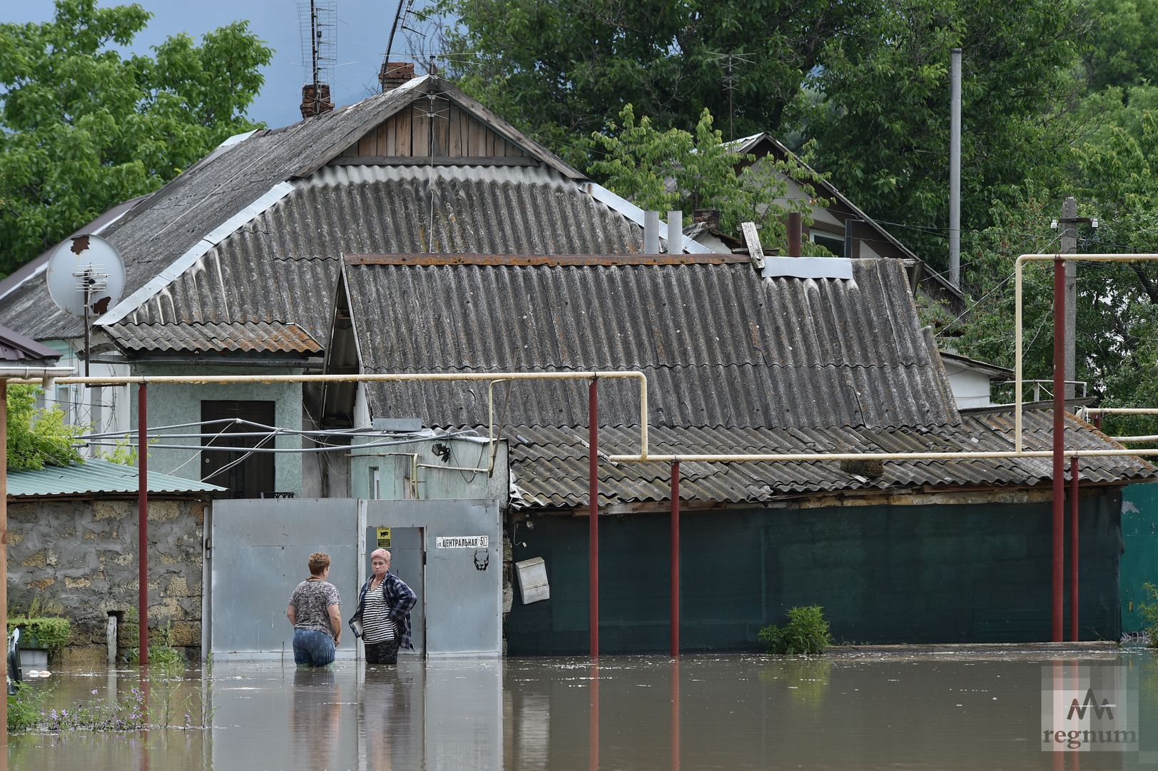 Наводнение в Крыму. Село Доброе, Симферопольский район