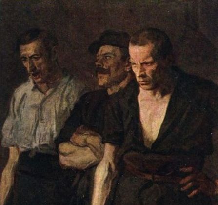 Станислав Ленц. Забастовка рабочих.1910