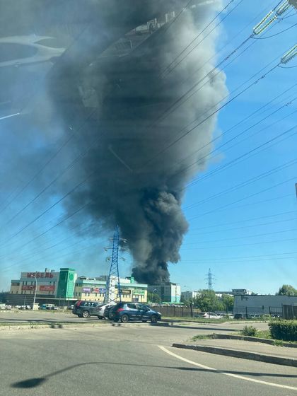 Пожар в районе Каширского шоссе в Москве 29 июня 2022 года
