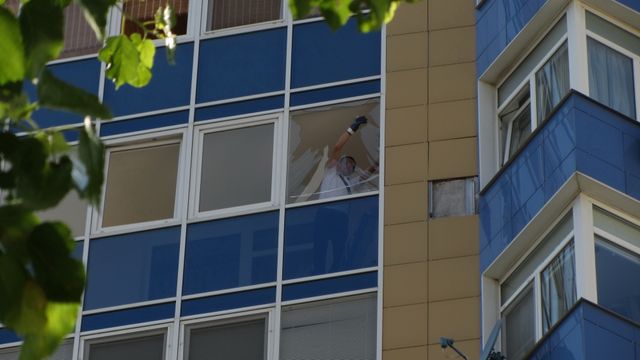 Осколки на 12-м этаже. Белгород, 03.07.2022 г.