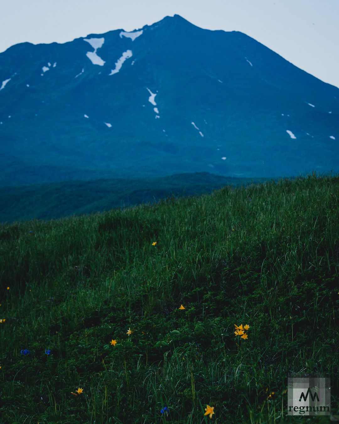 Виды на Курильск и вулкан Баранского