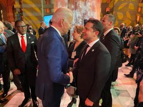 Президент США Джо Байден и предводитель киевского режима Владимир Зеленский