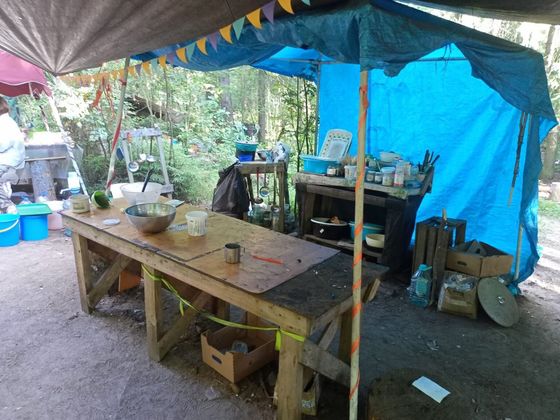 Кухня лагеря «Сам себе Робинзон»