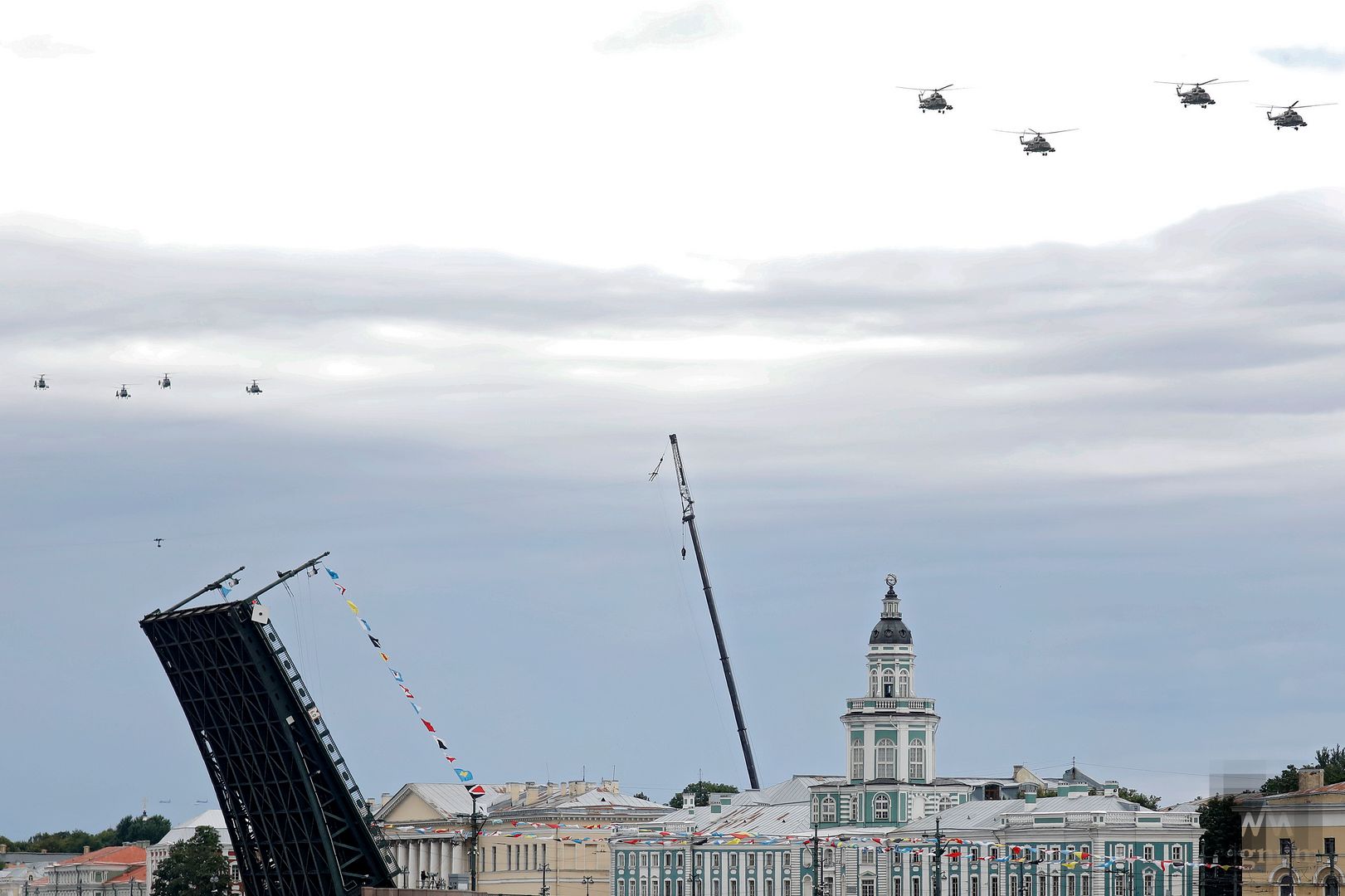 Пролет авиации во время Главного военно-морского парада