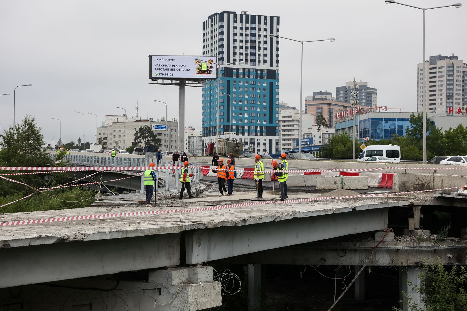 Строительство новой развязки в районе улицы Луганской и Объездной дороги. Екатеринбург