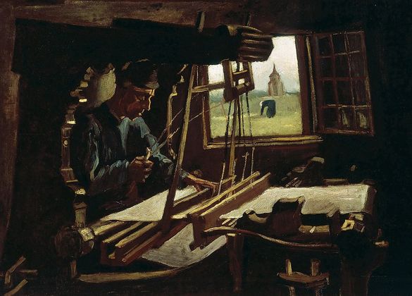 Винсент Ван Гог. Ткач у открытого окна. 1884