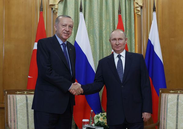 Встреча Владимира Путина с Реджепом Тайипом Эрдоганом в Сочи