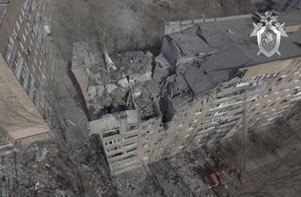 Разрушенный дом в Донецке в результате обстрела со стороны ВСУ