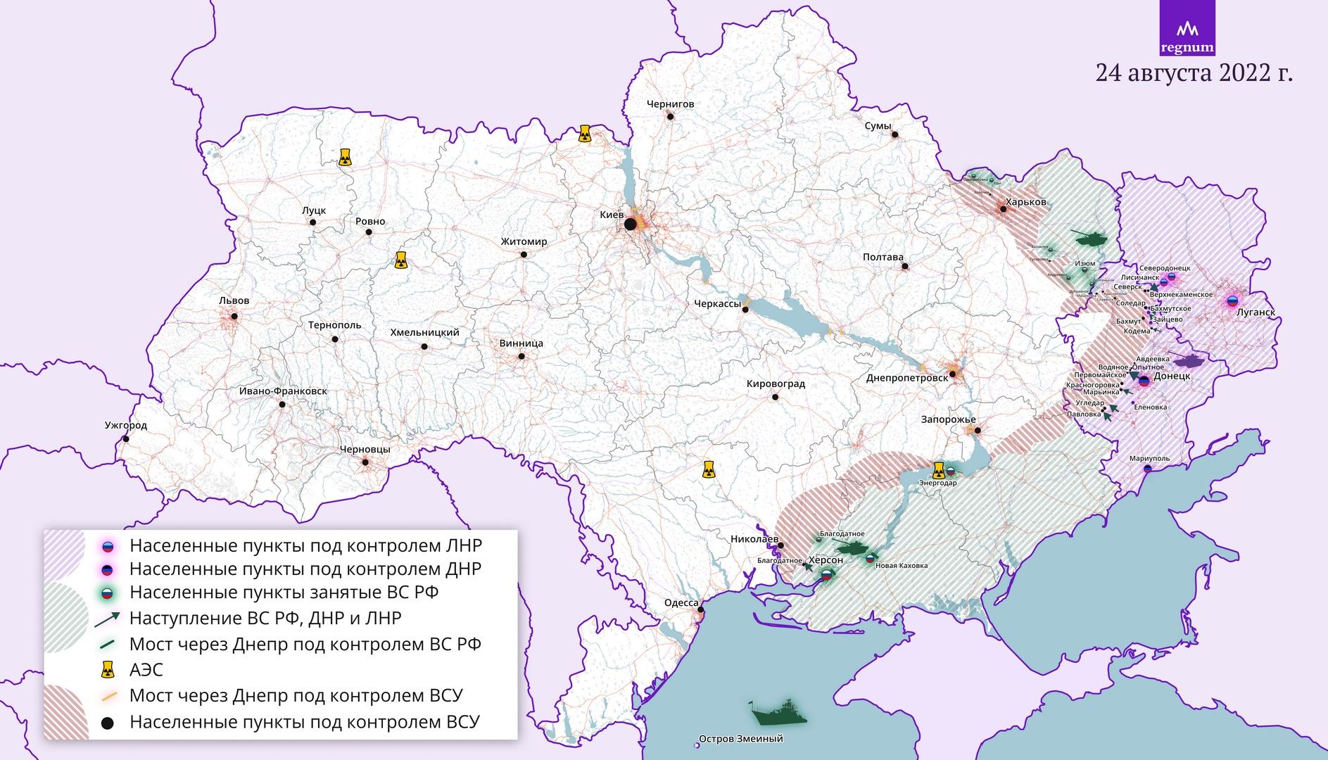 Карта украины с областями под контролем россии с городами и областями