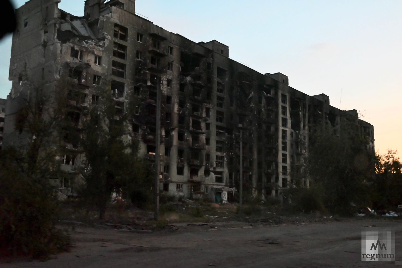 Многоквартирные дома после боев за Северодонецк