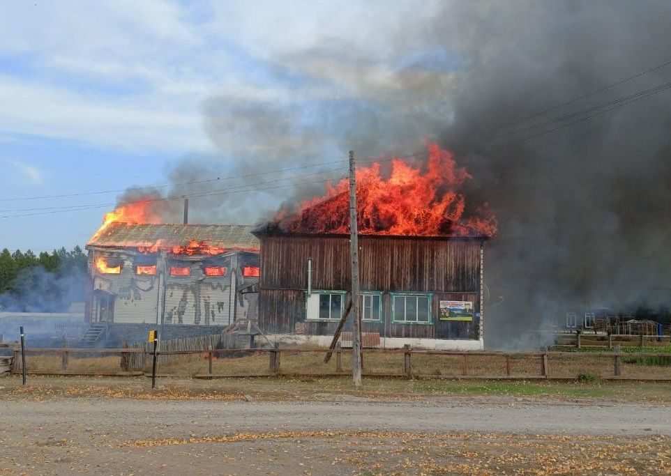 Пожар в школе на Алтае