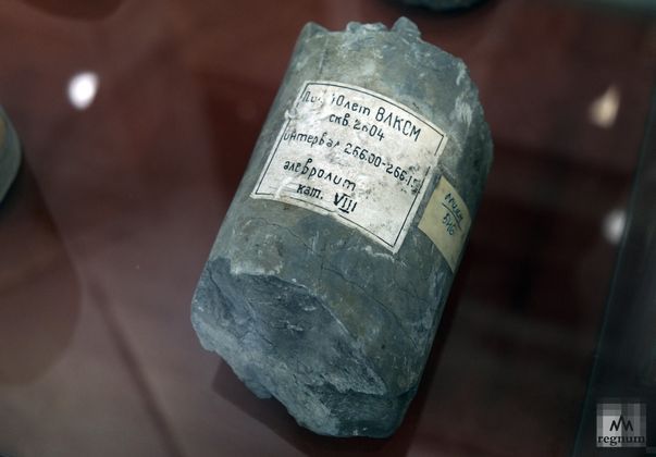 Керна с образцами пород шахт Кизеловского угольного бассейна