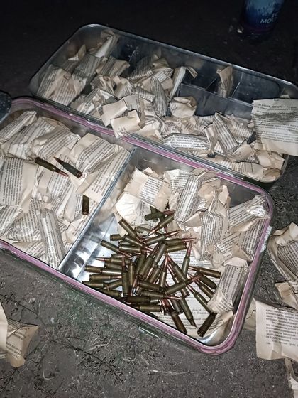 Склад боеприпасов в подвале дачного дома в Новой Каховке
