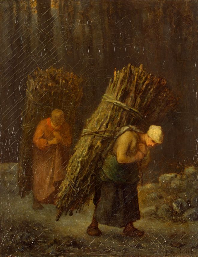 Жан-Франсуа Милле. Крестьянки с хворостом. ок. 1858