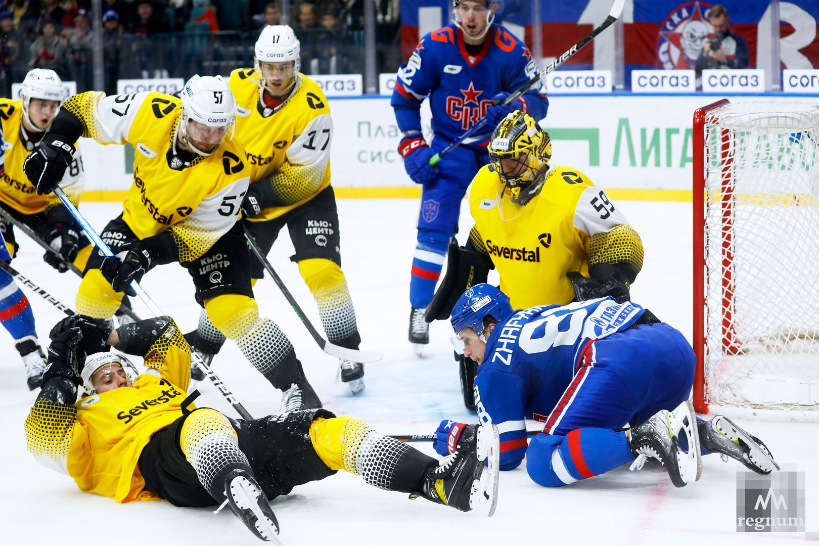 Матч чемпионата КХЛ между командами СКА и «Северсталь»