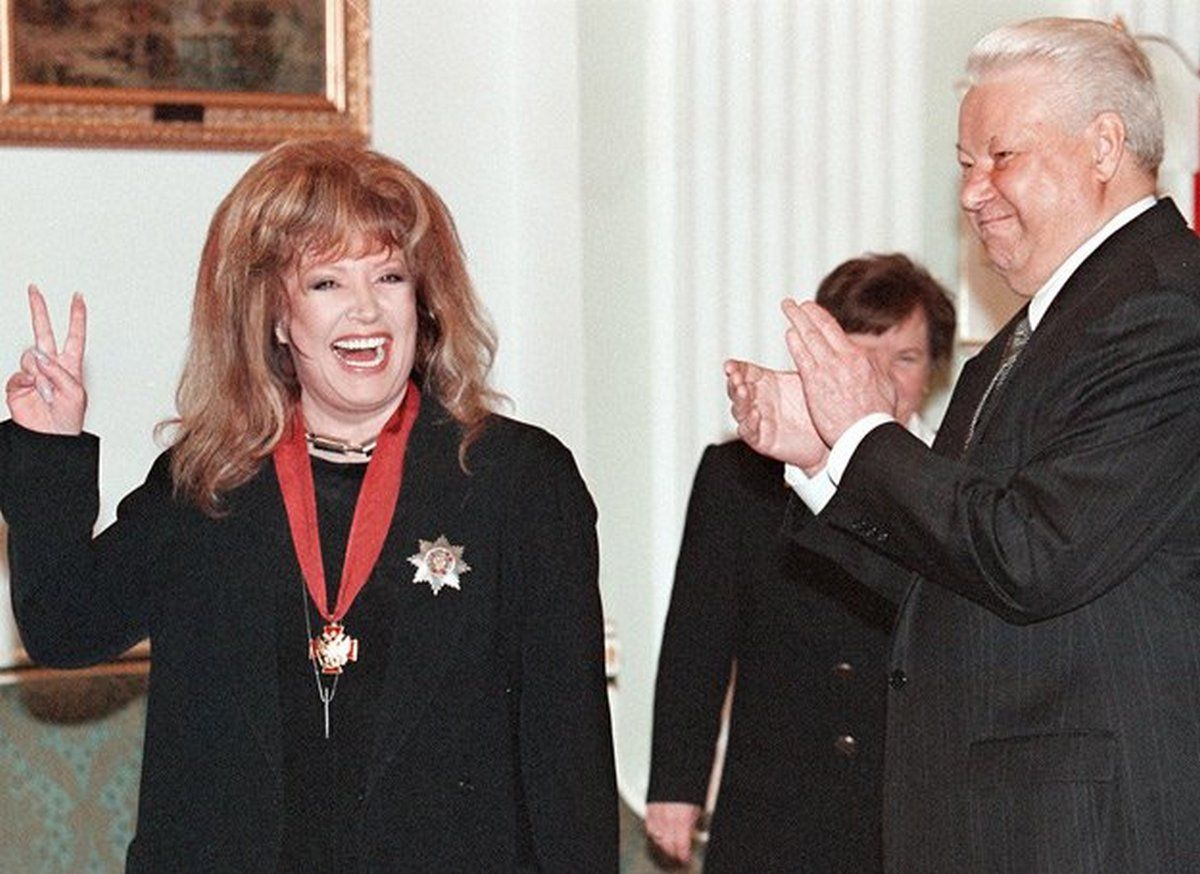 Пугачёва и Ельцин 1999