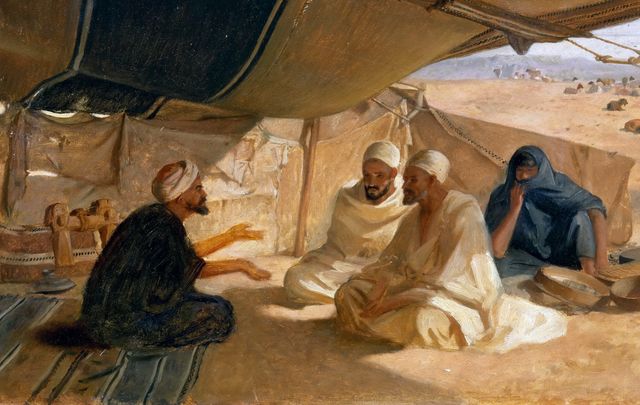 Фредерик Гудолл. Арабы в пустыне. 1871