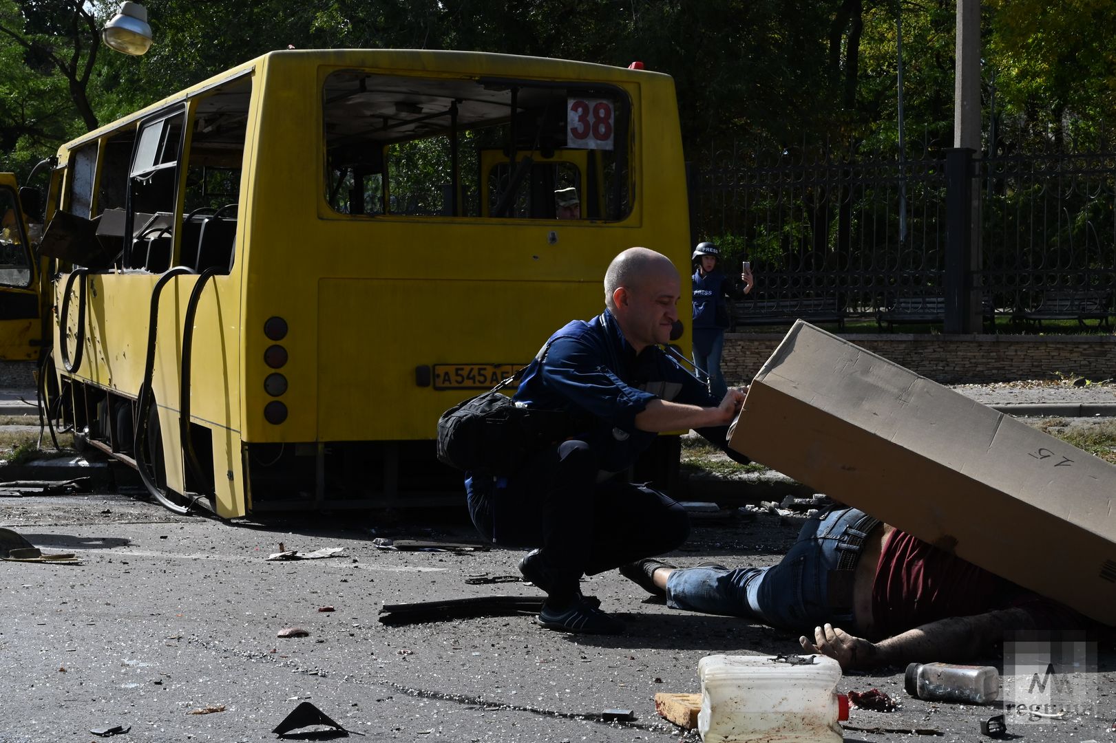 Мирный житель, погибший от обстрела ВСУ по крытому рынку Донецка. 22.09.22