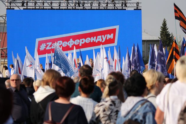 Митинг-концерт в поддержку референдумов в ДНР, ЛНР, а также Херсонской и Запорожской областях о воссоединении с Россией