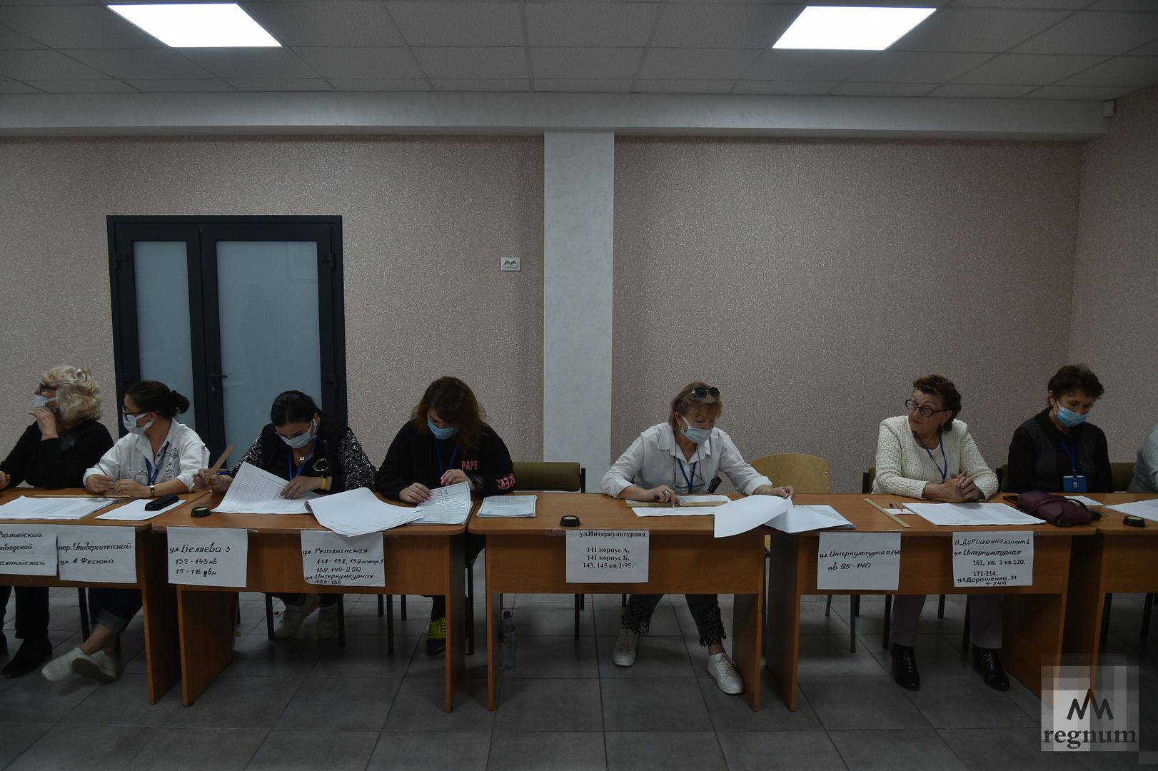 Участок для голосования в Мелитопольском многопрофильном колледже