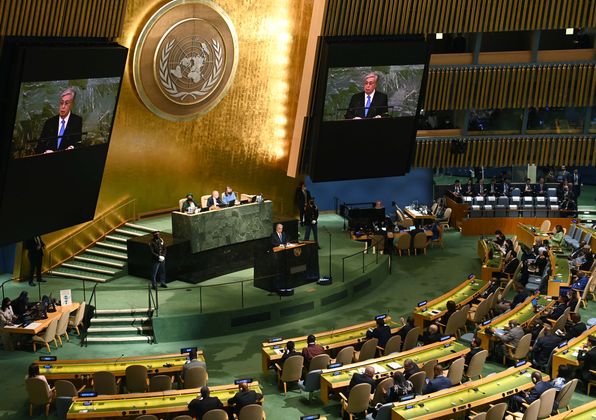 Касым-Жомарт Токаев на 77-й сессии Генеральной Ассамблеи ООН