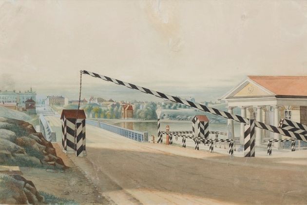 Магнус фон Райт. Таможня. 1837