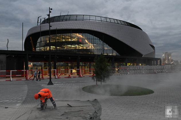 Строительство «G-Drive Арены»