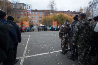 Проводы мобилизованных в Удмуртии