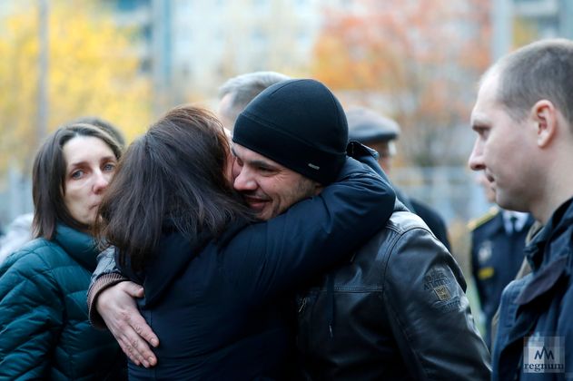 Отправка мобилизованных в учебные центры