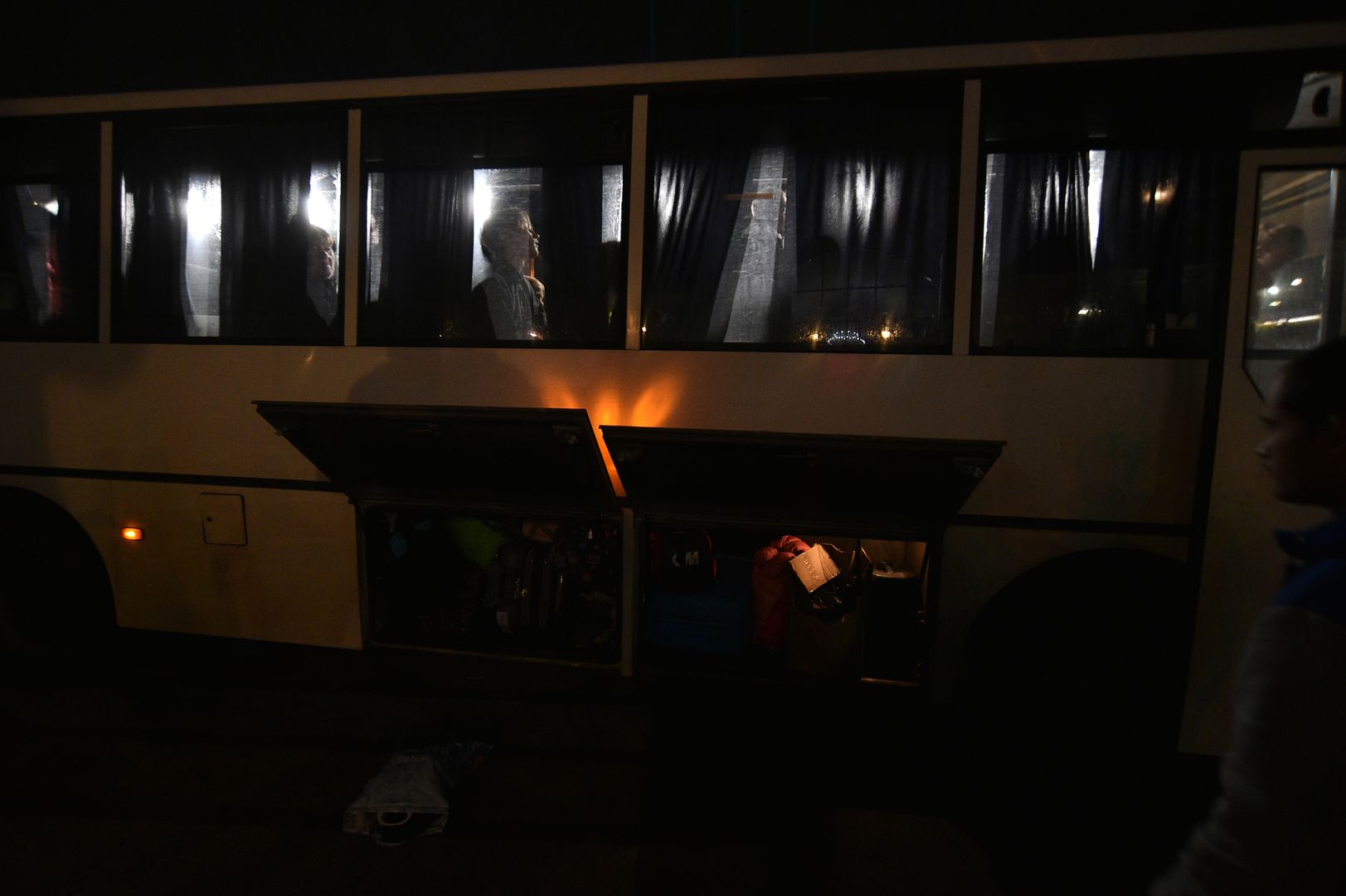 Автобус с эвакуированными жителями Херсонской области