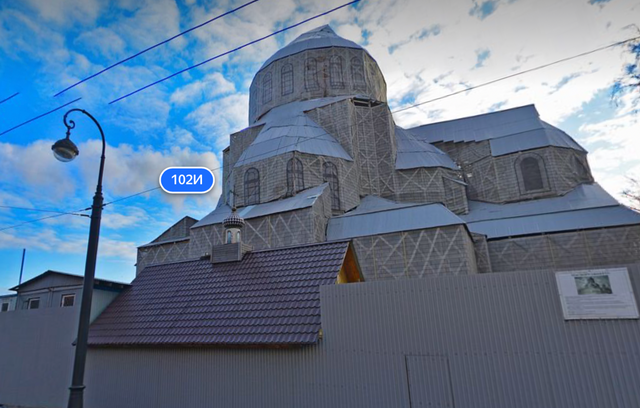 Церковь Божией Матери Милующей. Скриншот сервиса «Яндекс. Карты»