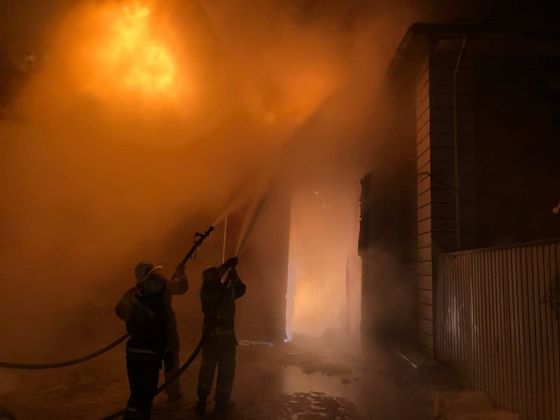 Пожар в Омске