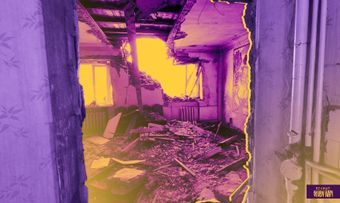 Последствия обстрела Донецка