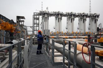 Компрессорная станция «Казачья», входящая в систему газопроводов для обеспечения поставок газа для «Турецкого потока»