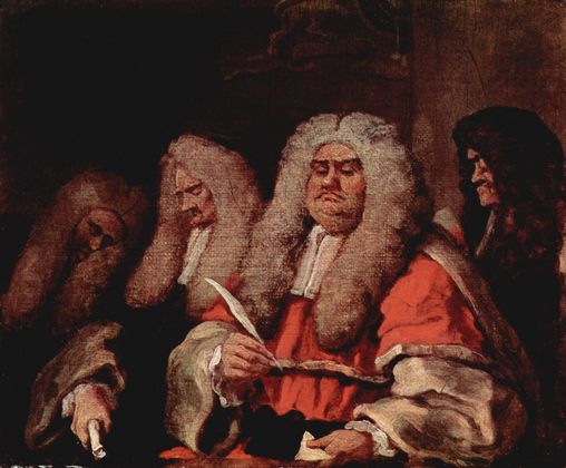 William Hogarth.  Court.  1758