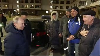 Рабочая поездка президента РФ Путина в Мариуполь