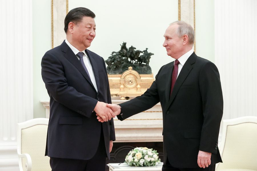 Встреча президента РФ Путина и председателя КНР Си Цзиньпина